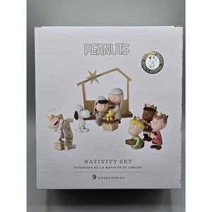Hallmark Keepsake 2025 Peanuts Nativity Set 9 pieces Unopened